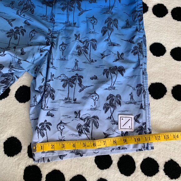 American Eagle Board Shorts Tropical Surf Beach Vacation Swim Trunks - Picture 10 of 10